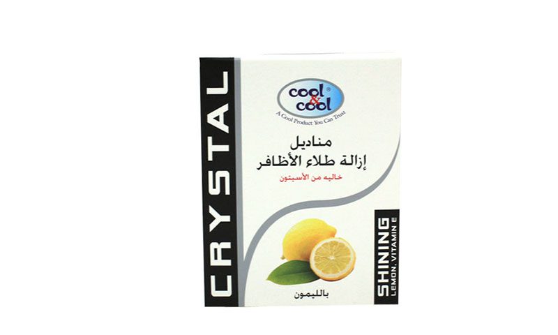 Nail Polish Removing Wipes Lemon 5Sacetone Free